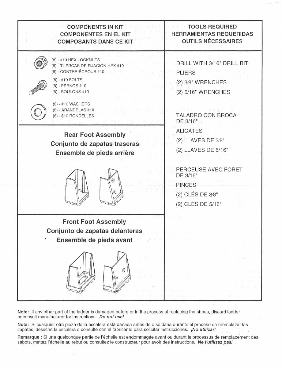 Foot Assembly Kit 21-39