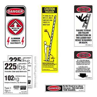 MultiLadder Safety Labels