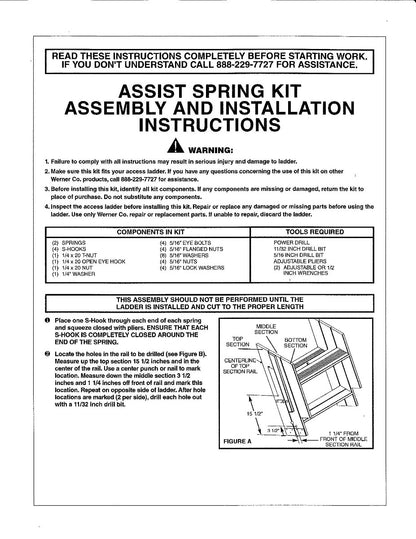 Load Assist Spring Assist Spring Kit 10-W10 by Werner - wernerparts.com – Nall & Company Inc