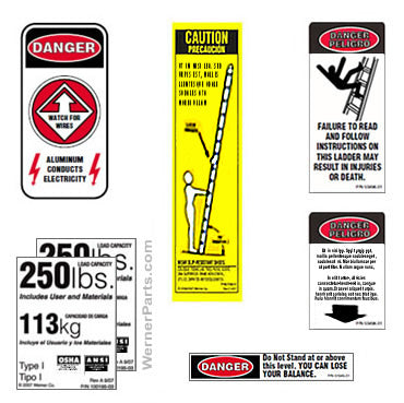 MultiLadder Safety Labels